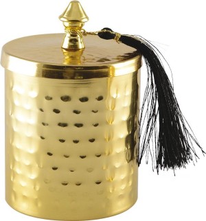 Luxe Geurkaars Jasmijn in Gouden Houder – Elegant en Sfeervol Design
