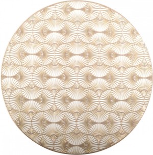 RONDE GOUDEN PLACEMAT GINKO 2 stuks