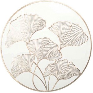 WITTE EN GOUDEN GINKGO PLACEMAT 2 stuks