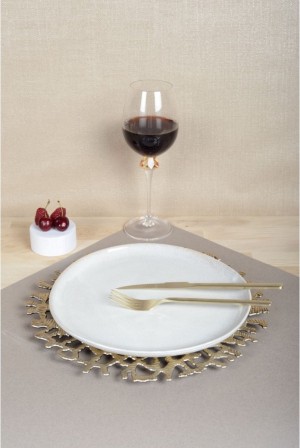 GOLDEN CORAL PLACEMAT 2 stuks