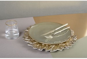 Set van 2 onderzetters /placemats – Goud