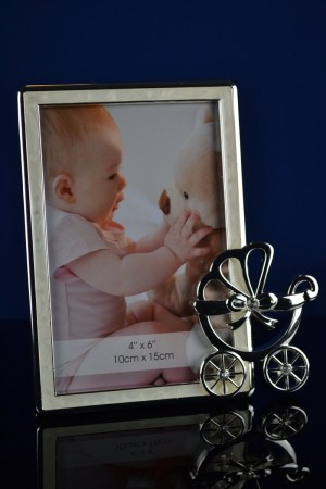 Luxe Fotolijst met Kinderwagen – Lief en Elegant Design