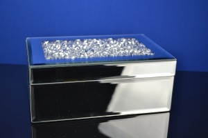 Luxe Sieraden Box met Kristallen Detail – Modern en Elegant Design