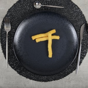 Dinerbord 27cm - 2-delige set | Zwart