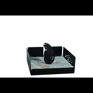 	 Luxe Keukenrolhouder met Katten Design – Speels en Stijlvol 14x14x31cm