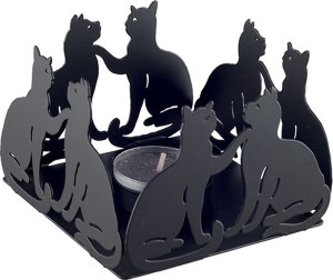 Waxinehouder met Katten Design – Speels en Sfeervol
