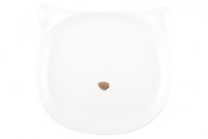 Kattenbordje met Gouden Neus – Porseleinen Schaaltje – Uniek Design – Perfect voor Snacks, Sieraden & Decoratie 2 stuks